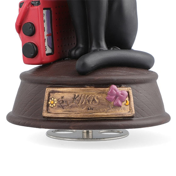 Kiki's Delivery Service Porcelain Music Box Figure Jiji and the Radio