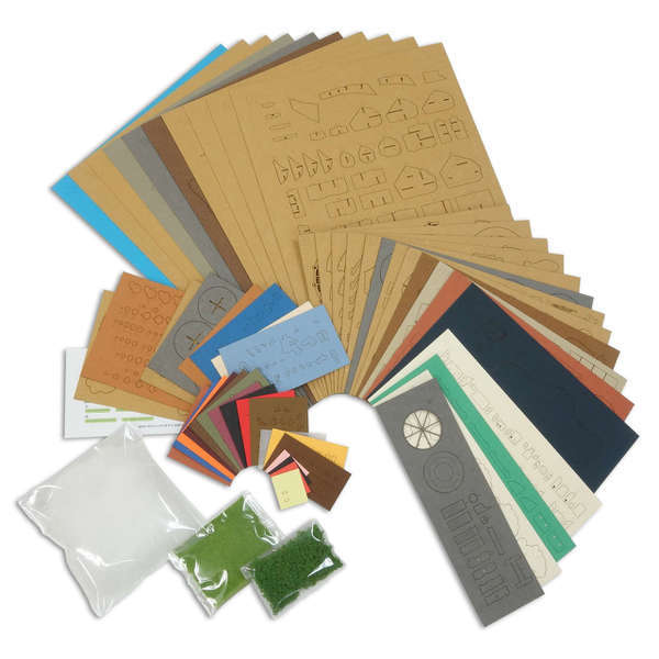 Castle In The Sky Diorama Paper Craft Assembly Paper Kit MK07-44