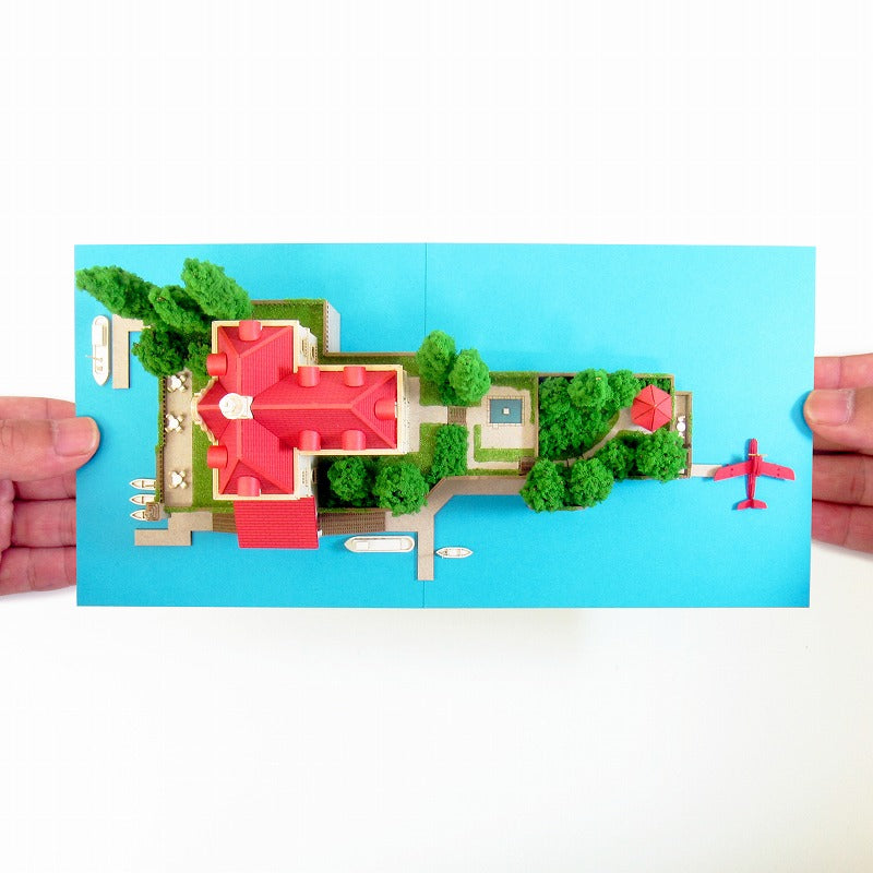 Porco Rosso Miniature Art Paper Craft Kit "Hotel Adriano" MK07-15