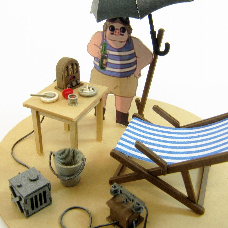 Porco Rosso Miniature Art Paper Craft Kit "Hotel Adriano" MK07-15