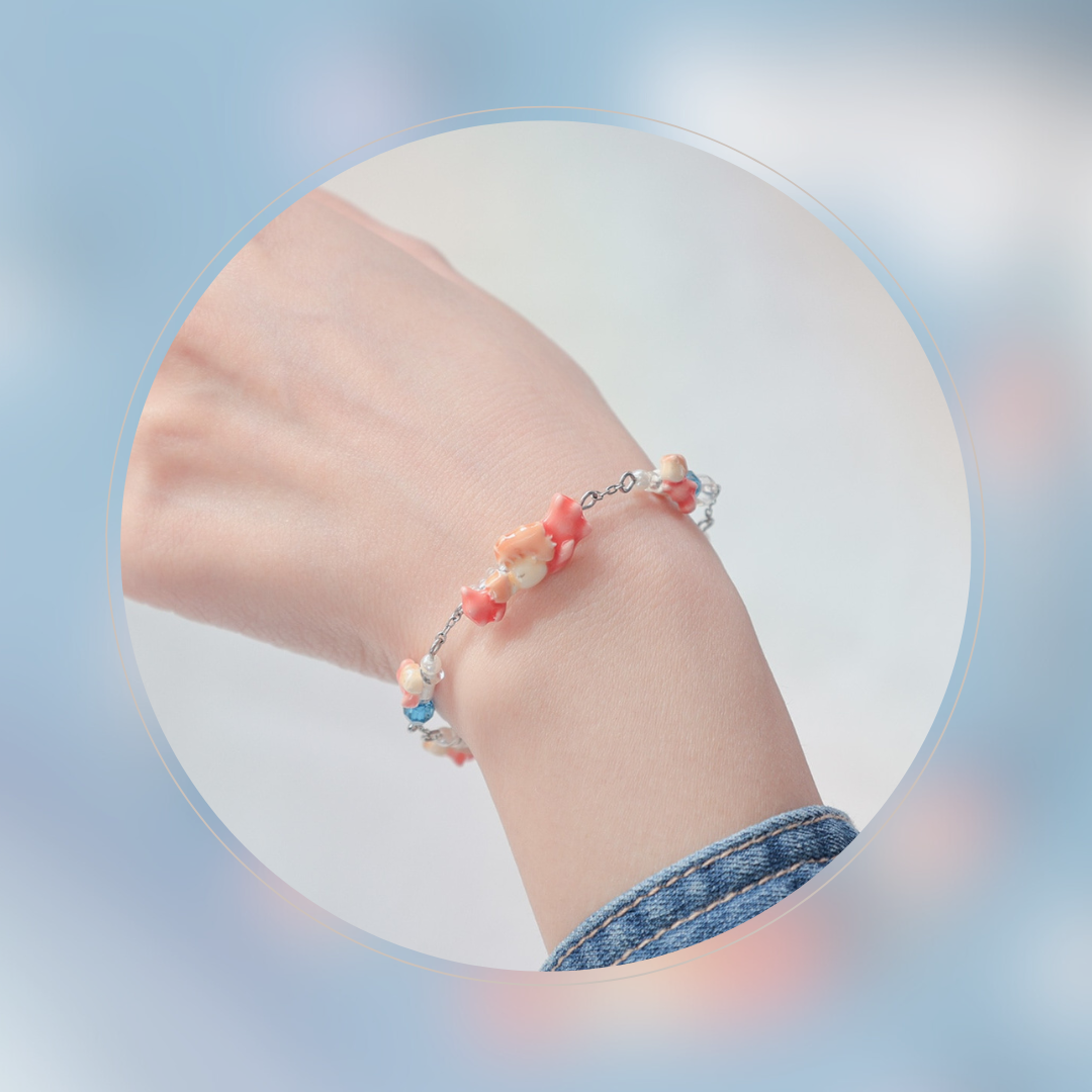 Ponyo on the Cliff by the Sea Bracelet "Ponyo’s Greeting"
