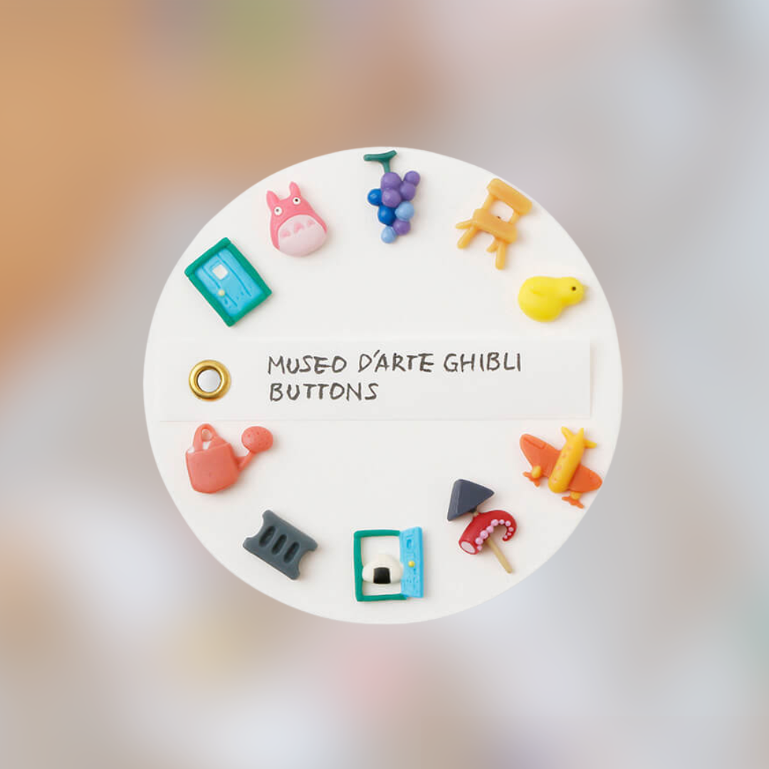 Original Characters Decorative Buttons MUSEO Button Ghibli Museum Limited Edition.