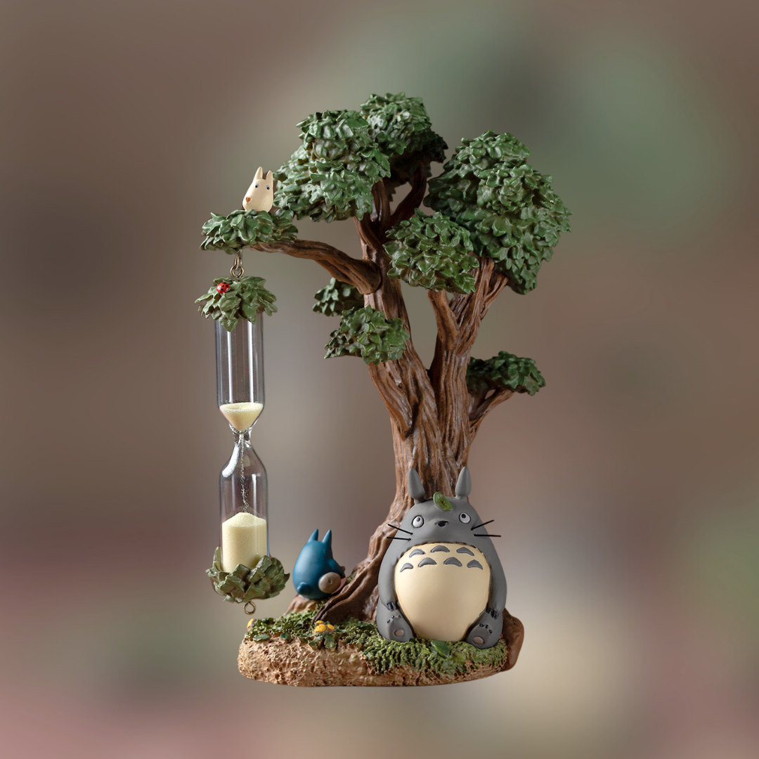studio ghibli bonsai tree My Neighbor Totoro Diorama Hourglass "Camphor Tree and Totoro" 3 minut – GHIBLI VILLAGE