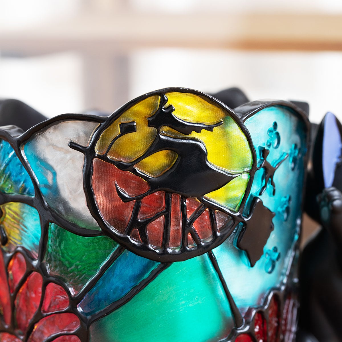 Kiki's Delivery Service Diorama Box Flower Stained Glass