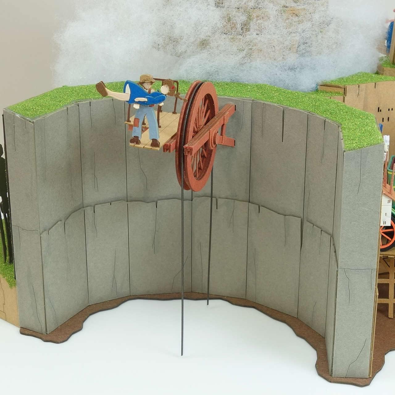 Castle In The Sky Miniature Art Paper Craft Kit "Castle in the Sky Diorama" MK07-44