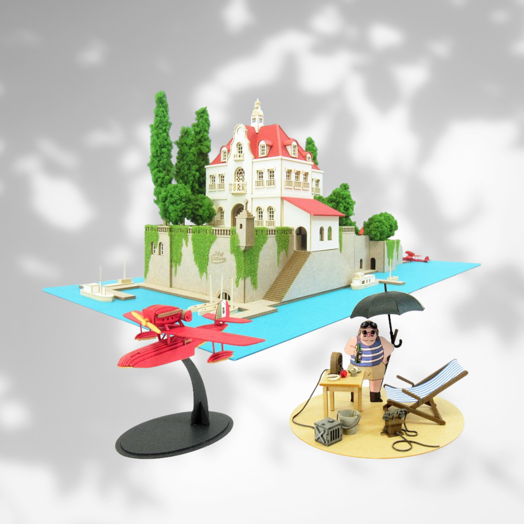Porco Rosso Miniature Art Paper Craft Kit "Hotel Adriano" MK07-15