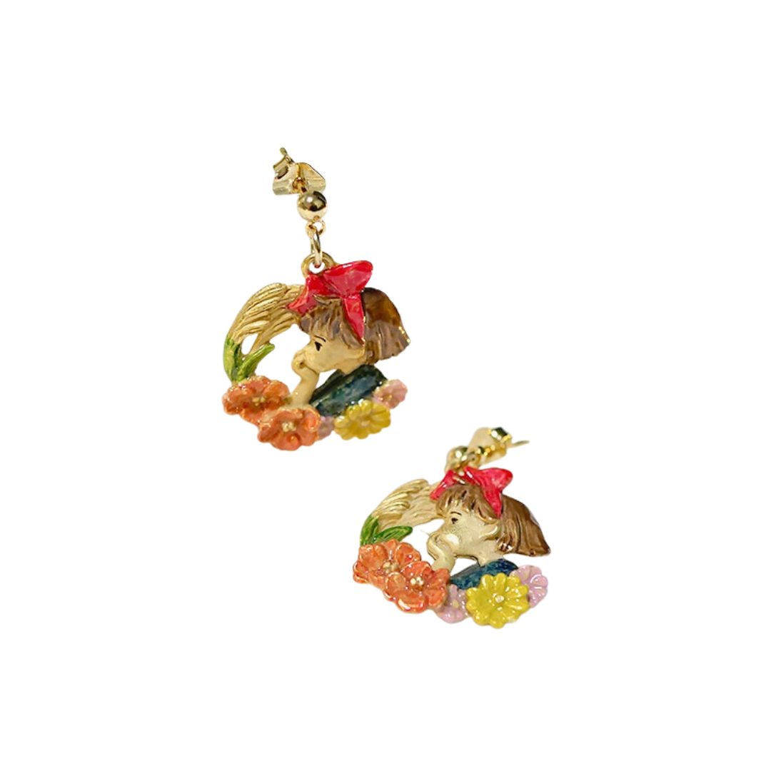 Kiki's Delivery Service Earrings "Kiki's Profile"