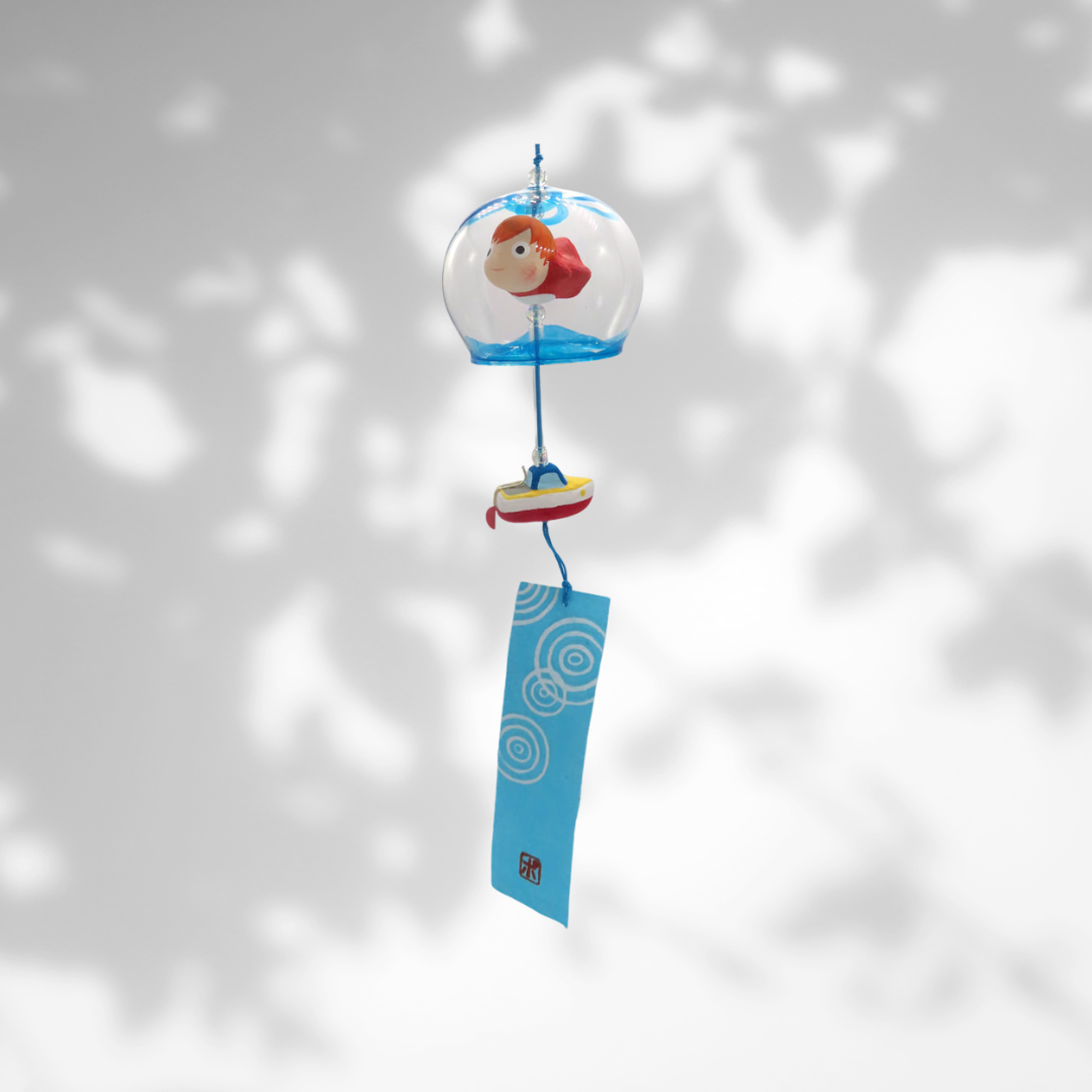Ponyo on the Cliff by the Sea Hariko-Style Wind Chime Ghibli Park Limited Edition