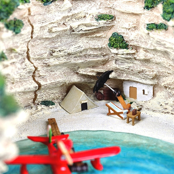 Porco Rosso Light-Up Sound Diorama " Porco's Hideout" Savoia S.21 Adriatic Sea