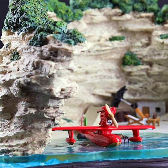 Porco Rosso Light-Up Sound Diorama " Porco's Hideout" Savoia S.21 Adriatic Sea