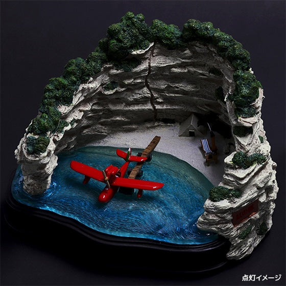 Porco Rosso Light-Up Sound Diorama " Porco's Hideout" Savoia S.21 Adriatic Sea