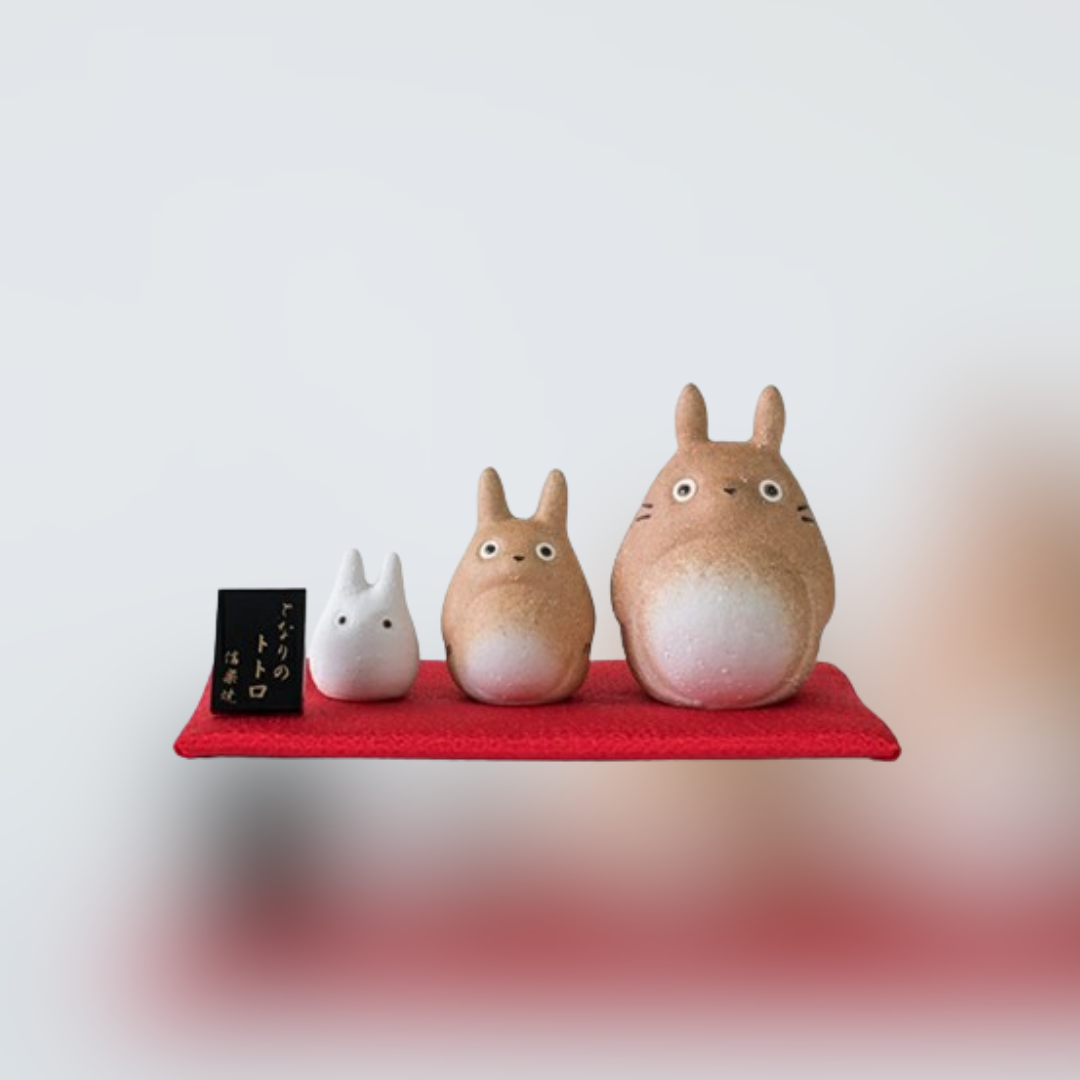 My Neighbor Totoro Shigaraki-Yaki Figurine Japanese Tradition Set of 3