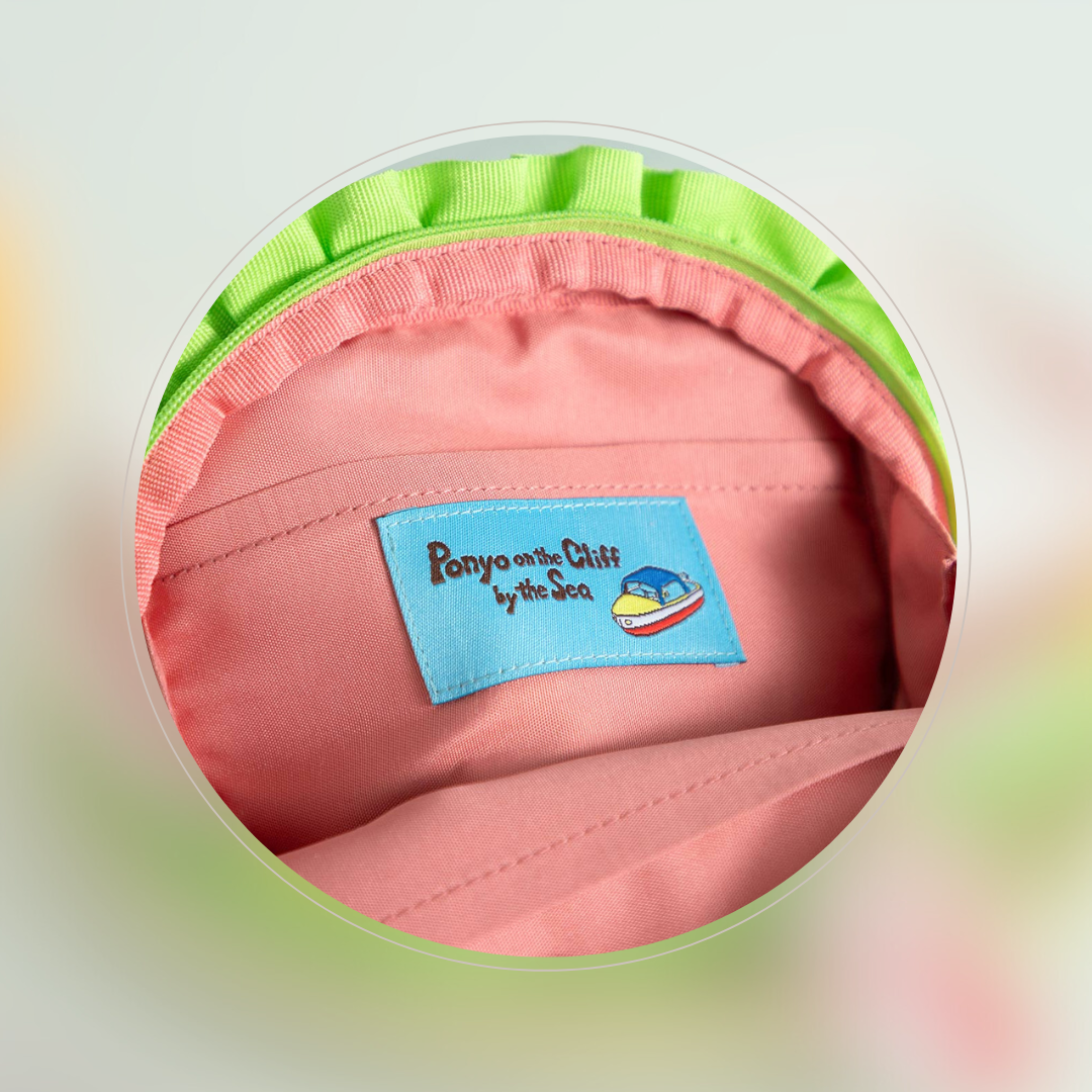 Ponyo on the Cliff by the Sea "Itadaki! Ham Sandwich Pouch" Embroidered Charm