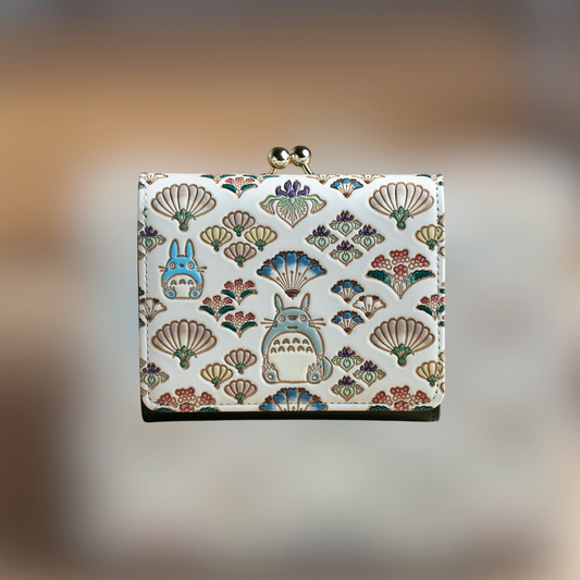 My Neighbor Totoro "Oozeki" Trifold Mini Wallet Cowhide leather