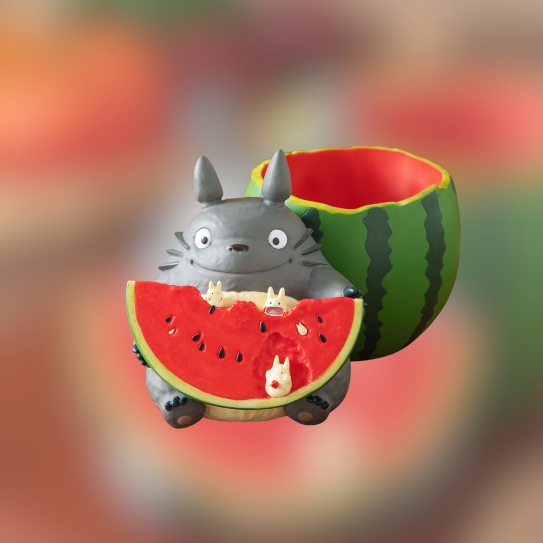 My Neighbor Totoro Planter Cover "From the Watermelon Field" Flower Pot Interior