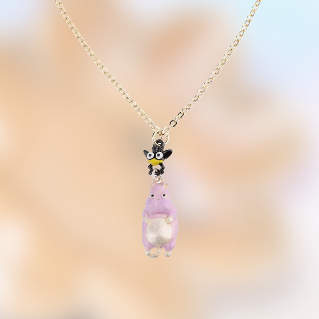 Spirited Away Necklace Boh Mouse & Flybird Chain 500mm (adjustable)