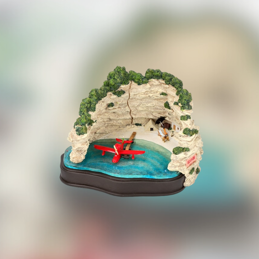 Porco Rosso Light-Up Sound Diorama " Porco's Hideout" Savoia S.21 Adriatic Sea