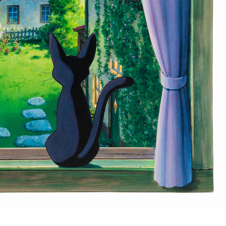 Ghibli Museum Original Wall Window “Jiji, You Can See the Sea”