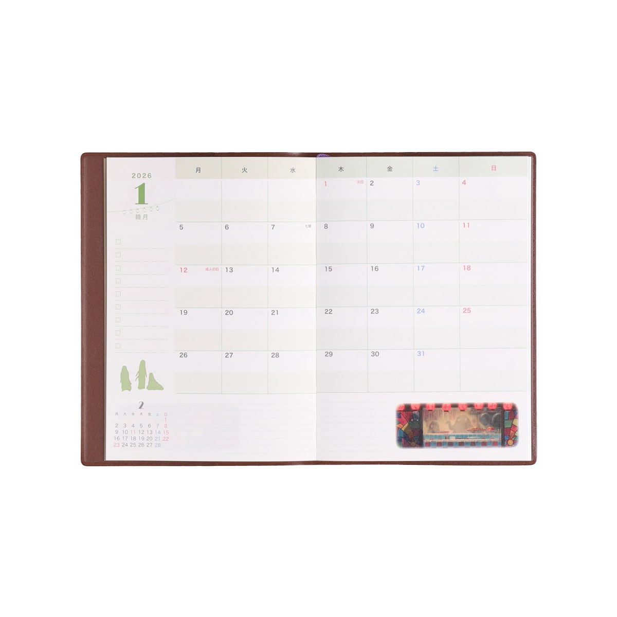 2026 Schedule Book (Dec 2025 – Dec 2026, Japanese Holidays) B6