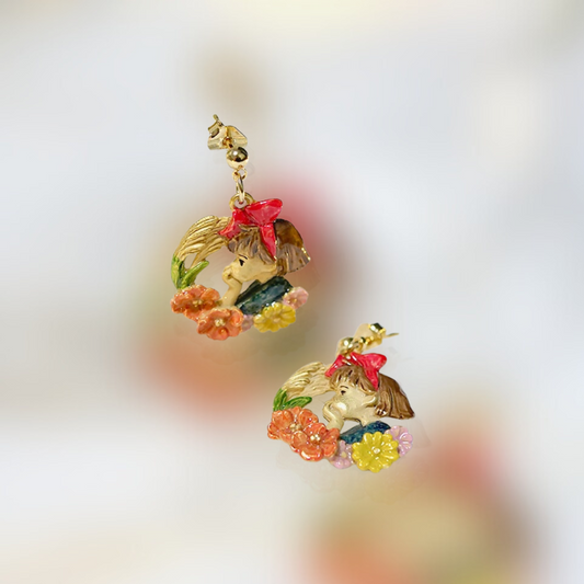 Kiki's Delivery Service Earrings "Kiki's Profile"