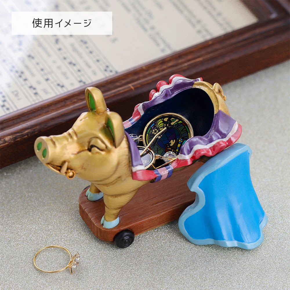 Whisper of the Heart  Accessory Case Jewelry Case Trinket Box Golden Pig Earth Shop