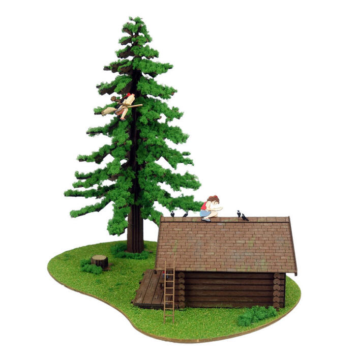 Kiki's Delivery Service Miniature Art Paper Craft Kit "Kiki & Ursula’s Atelier" MK07-39
