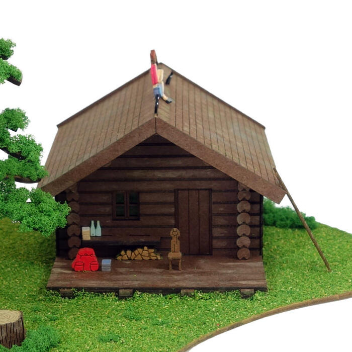 Kiki's Delivery Service Miniature Art Paper Craft Kit "Kiki & Ursula’s Atelier" MK07-39