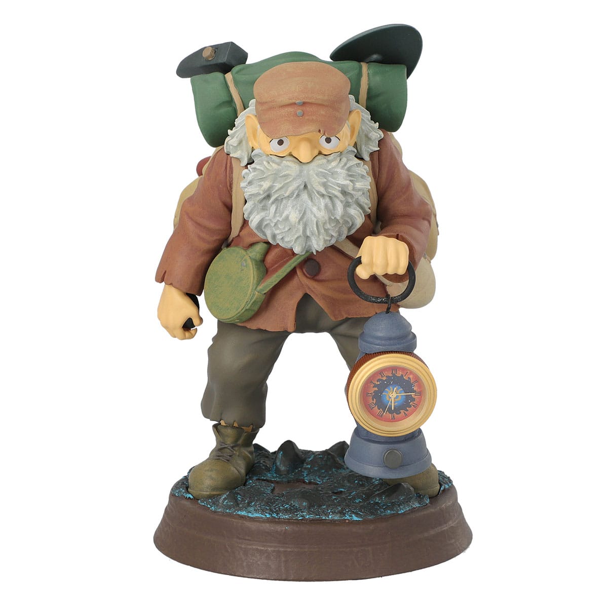 Castle in the Sky Table Clock Uncle Pom Figure from the Cave Scene