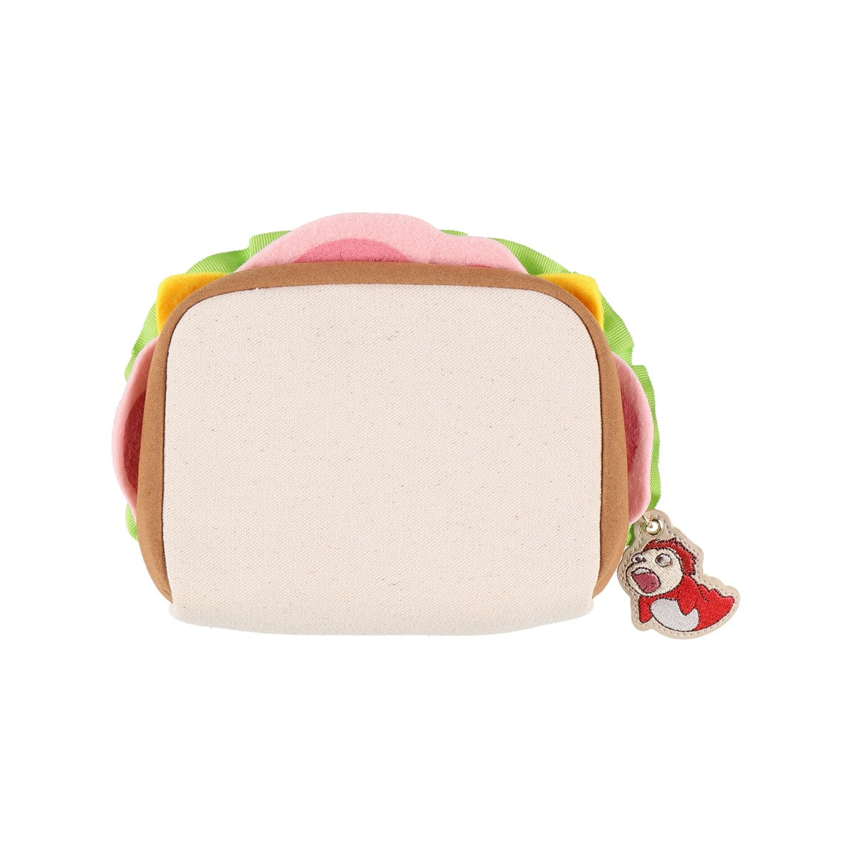 Ponyo on the Cliff by the Sea "Itadaki! Ham Sandwich Pouch" Embroidered Charm