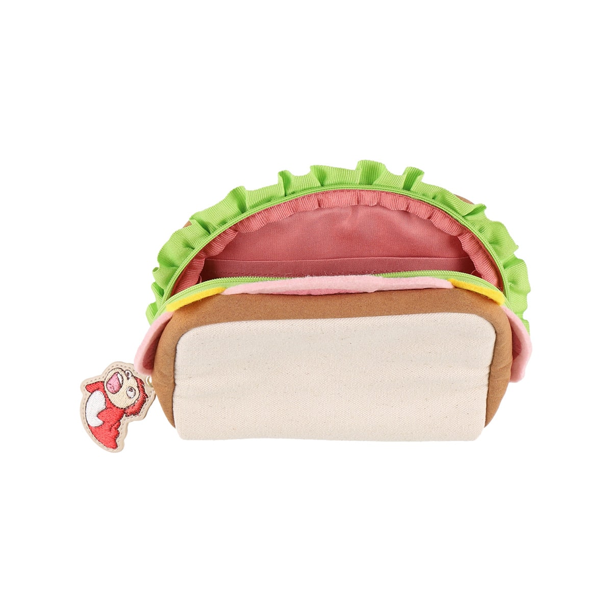 Ponyo on the Cliff by the Sea "Itadaki! Ham Sandwich Pouch" Embroidered Charm