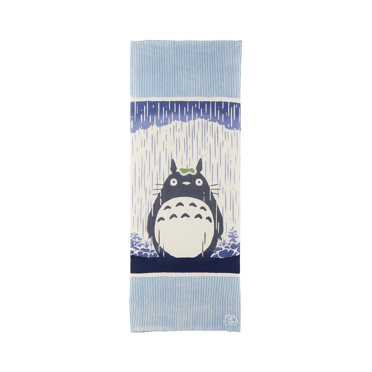 My Neighbor Totoro Hand-Dyed Tenugui “Rain Stripes”
