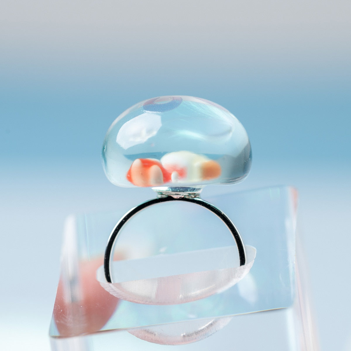 Ponyo on the Cliff by the Sea Ring "Ponyo in Jellyfish"