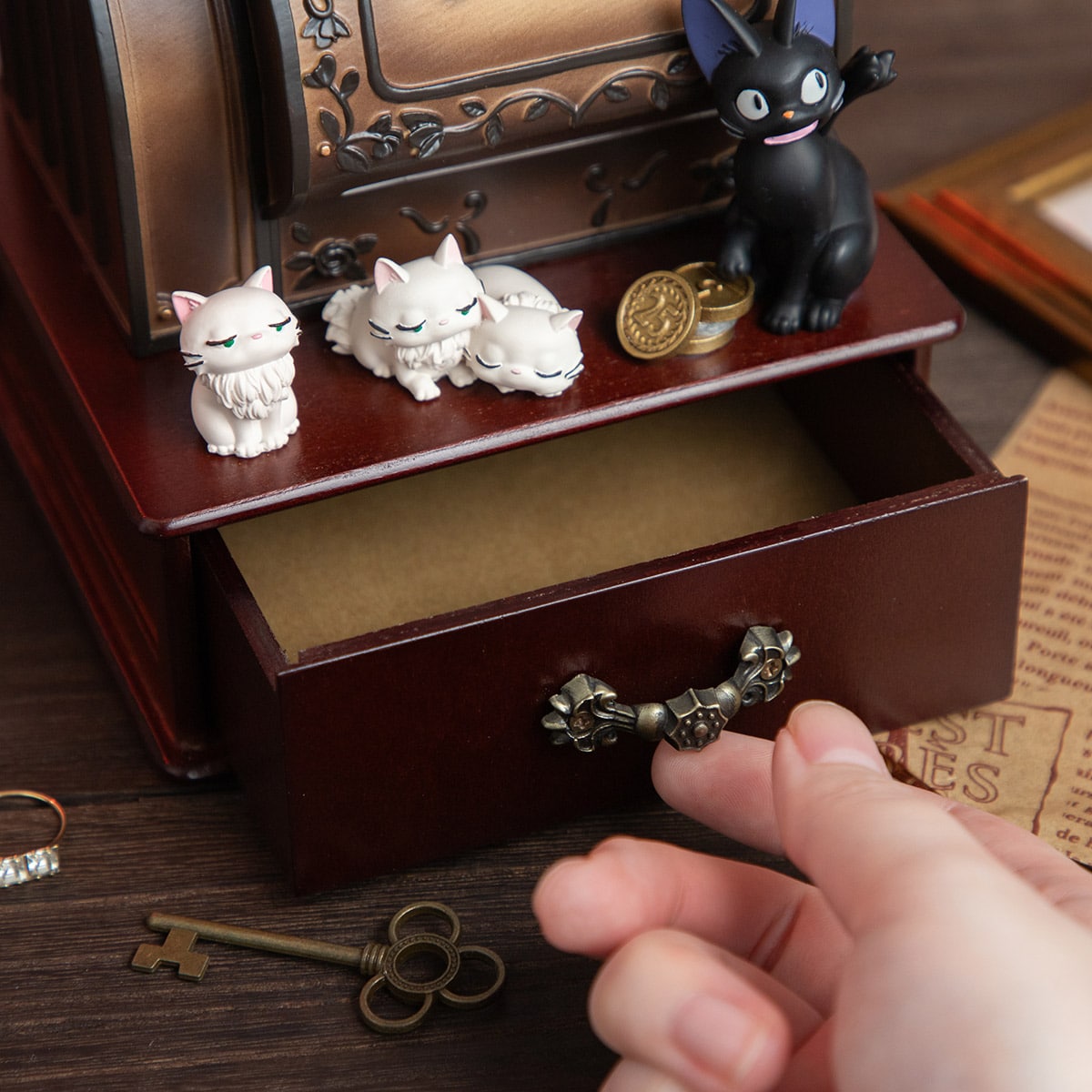 Kiki’s Delivery Service Music Box  "Jiji Minding the Shop"