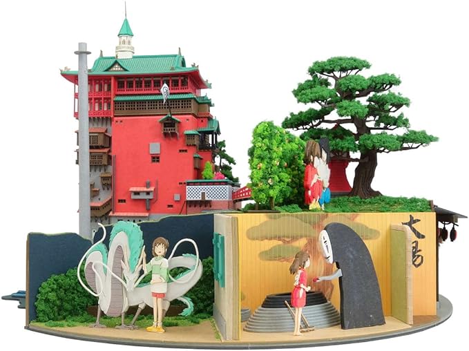 Spirited Away Diorama Paper Craft Assembly Paper Kit Chihiro Haku