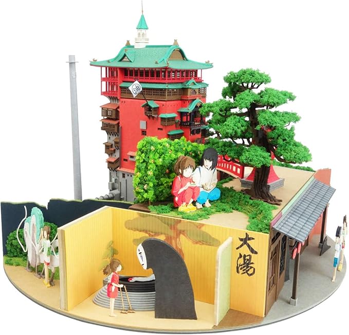 Spirited Away Diorama Paper Craft Assembly Paper Kit Chihiro Haku