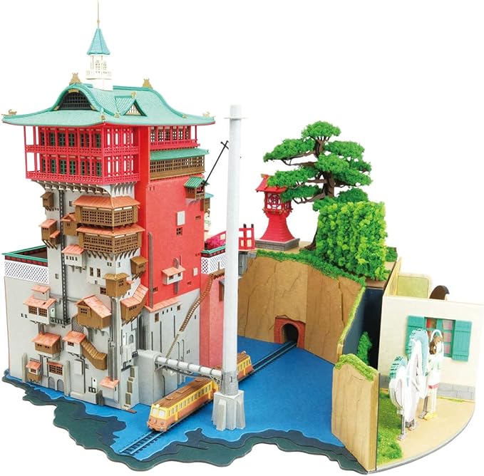 Spirited Away Diorama Paper Craft Assembly Paper Kit Chihiro Haku