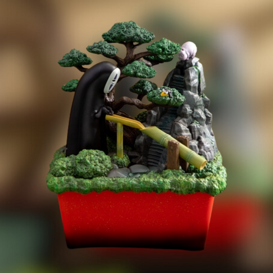 Spirited Away No Face Water Garden BONSAI Fountain Shishi-odoshi KAONASHI