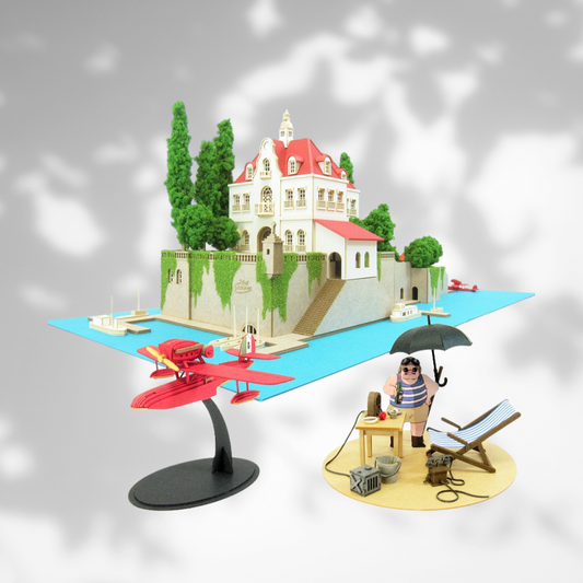 Porco Rosso Miniature Art Paper Craft Kit "Hotel Adriano" MK07-15