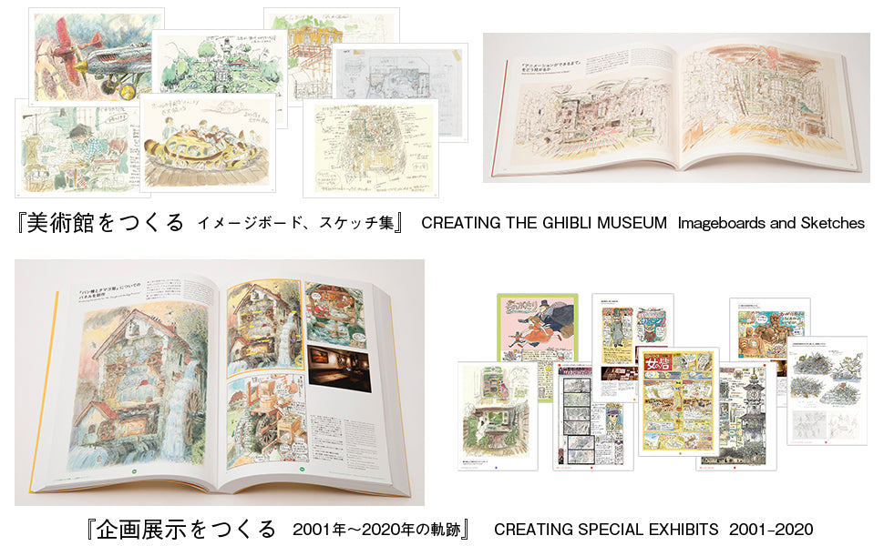Hayao Miyazaki and The Ghibli Museum Art Box Image Board Sketch w/ English translation