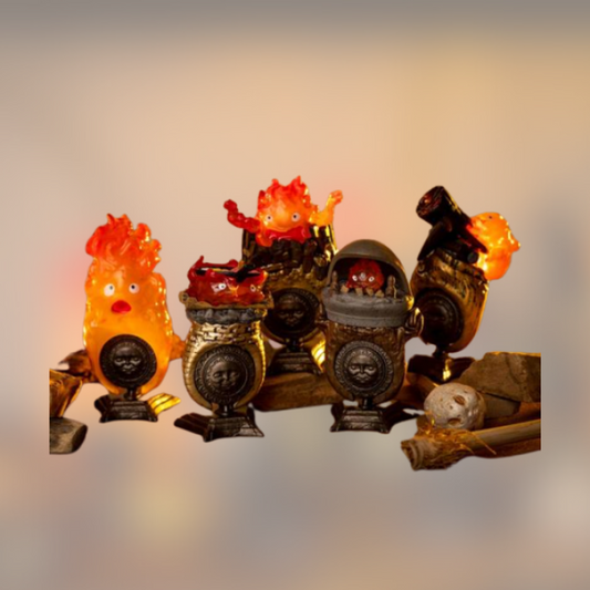 Howl's Moving Castle Calcifer Ring KAZARING Includes a Secret Complete Set