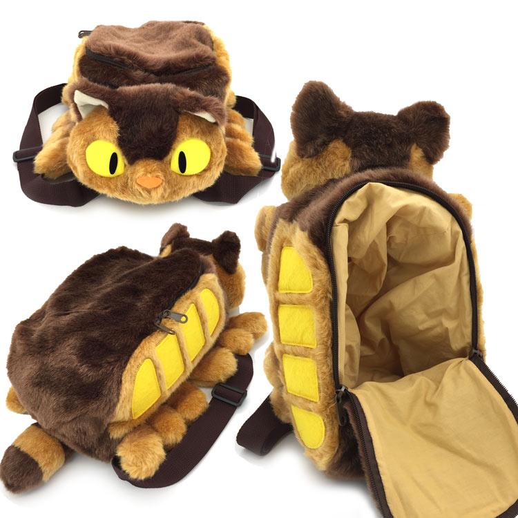 My Neighbor Totoro Cat Bus Kids Backpack Plush Stuffed toy