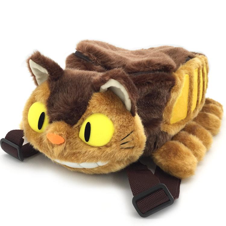 My Neighbor Totoro Cat Bus Kids Backpack Plush Stuffed toy