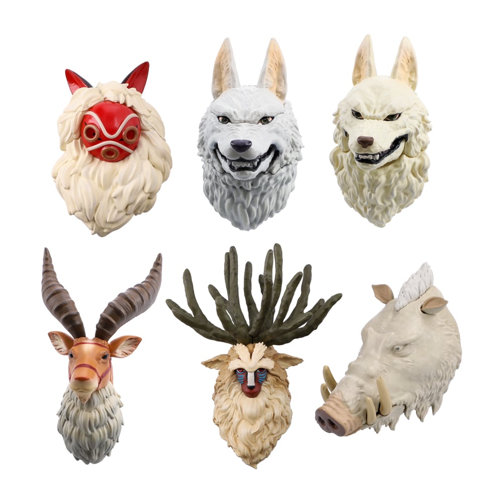 Princess Mononoke Face Magnet Full Set Complete BOX Set of 6