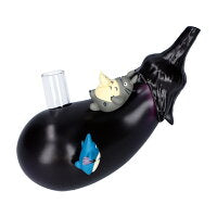 My Neighbor Totoro Eggplant Flower Vase Single stem vase Vegetable Motif 3"