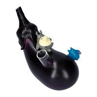 My Neighbor Totoro Eggplant Flower Vase Single stem vase Vegetable Motif 3"