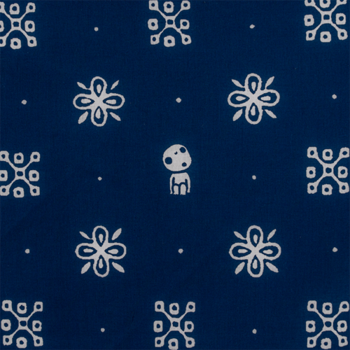 Princess Mononoke Bandana Scarf Kodama Blue 103×103cm