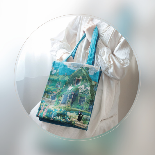 Kiki’s Delivery Service Gobran Tote Bag "Jiji and Okino Residence"