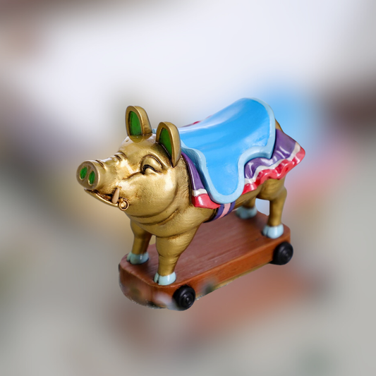 Whisper of the Heart  Accessory Case Jewelry Case Trinket Box Golden Pig Earth Shop