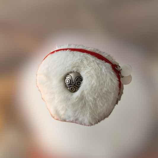Princess Mononoke San Shell Shaped Fur Pouch (Faux Fur)
