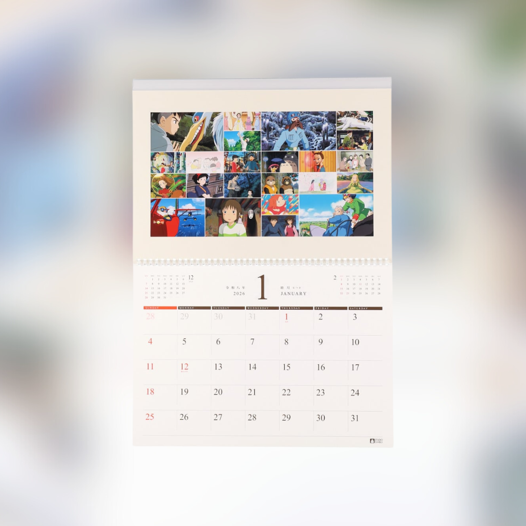 2026 Studio Ghibli Art Frame Calendar